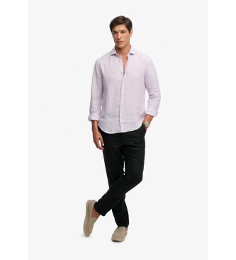 Superdry Chemise Riviera Linen lilas