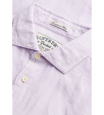 Superdry Chemise Riviera Linen lilas