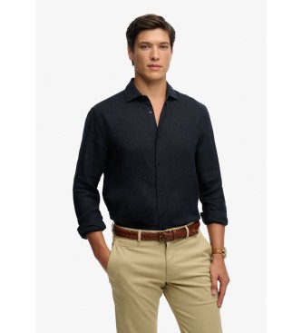 Superdry Chemise Riviera en lin marine