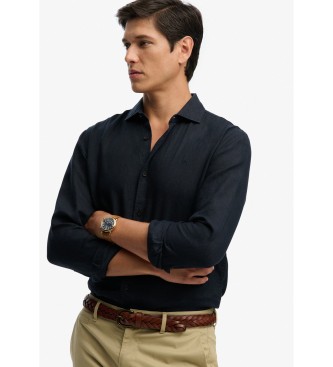 Superdry Chemise Riviera en lin marine