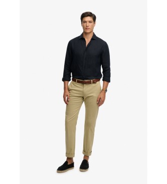 Superdry Chemise Riviera en lin marine