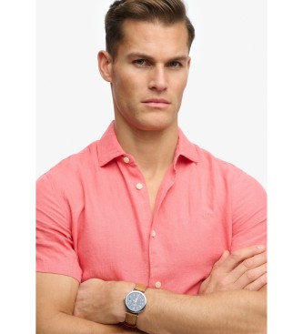 Superdry Korallenfarbenes Riviera-Hemd