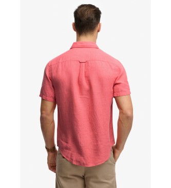 Superdry Korallenfarbenes Riviera-Hemd