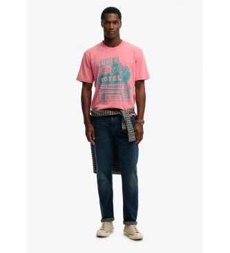 Superdry Roadside Trade Loose T-shirt lyser�d