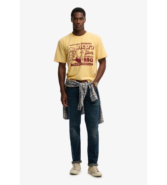 Superdry Roadside Trade Loose T-shirt gul