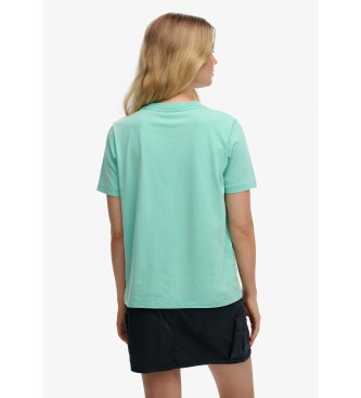 Superdry T-shirt Roadside Trade Relaxed T-shirt turquesa