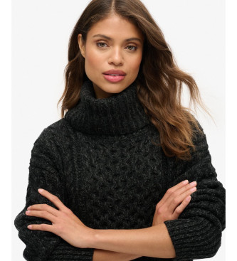 Superdry Sort strikket kjole