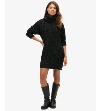 Superdry Sort strikket kjole