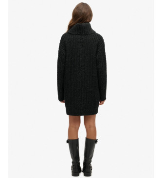 Superdry Sort strikket kjole