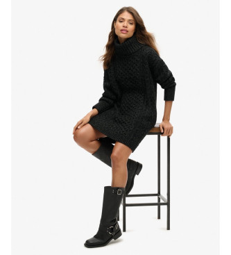 Superdry Sort strikket kjole
