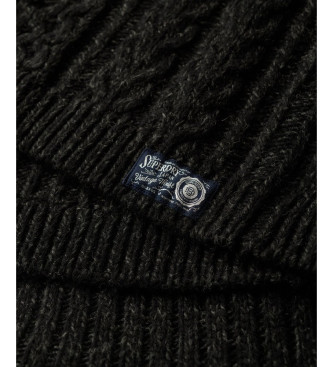 Superdry Sort strikket kjole