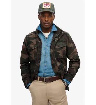 Superdry Militair jack Rookie  bruin, groen