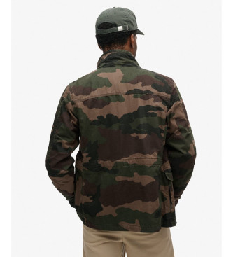 Superdry Militair jack Rookie  bruin, groen