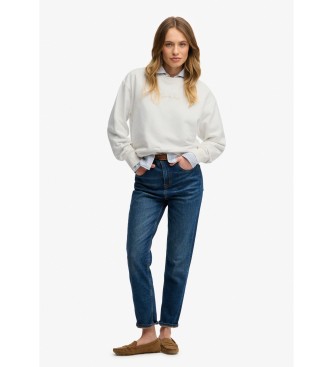 Superdry Felpa Script Brand Loose bianco sporco