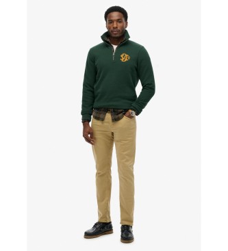 Superdry Sweatshirt Neon Half Zip Track gr�n