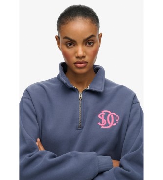 Superdry Sweatshirt bleu n�on