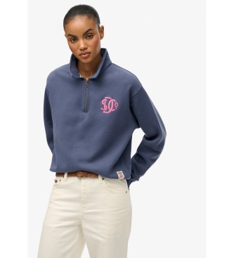 Superdry Sweatshirt bleu n�on
