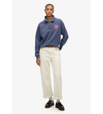 Superdry Sweatshirt bleu n�on