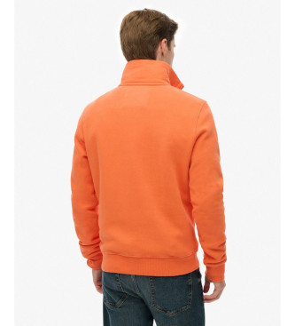 Superdry Sweatshirt Neon Half Zip Track orange
