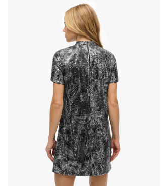Superdry Zilver Pailletten Jurk