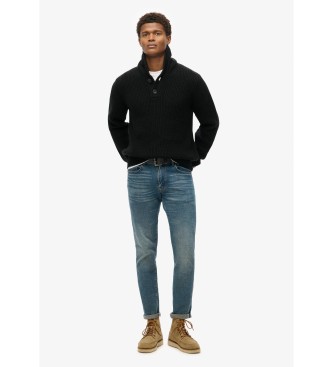 Superdry Black shawl collar jumper