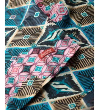 Superdry M�ngf�rgad genomskinlig skjorta