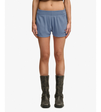Superdry Short Waffle Retro bleu