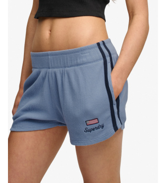Superdry Short Waffle Retro bleu