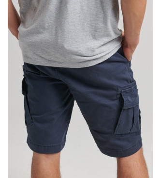 Superdry Spodenki cargo z bawełny organicznej Core navy