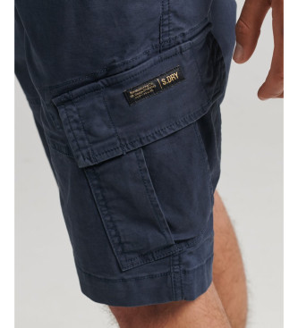 Superdry Spodenki cargo z bawełny organicznej Core navy