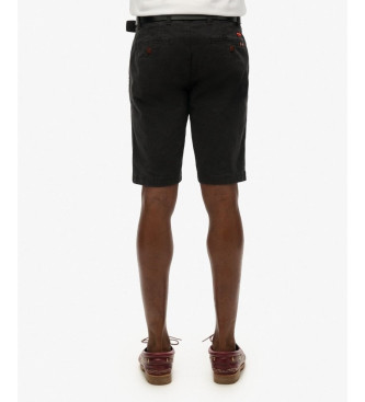 Superdry Short chino Officer negro