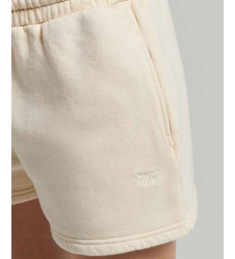 Superdry Beżowe spodnie dresowe Vintage Wash