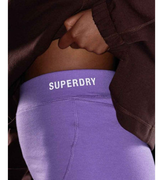 Superdry Spodenki kolarskie Tech lilac