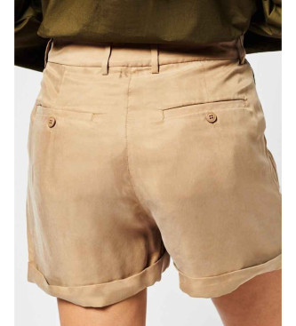 Superdry Beige cupro-shorts