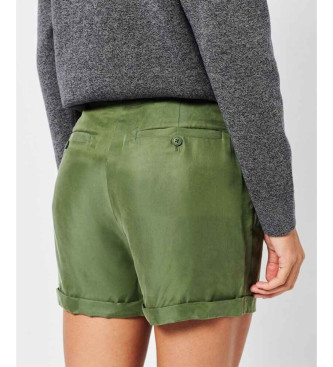 Superdry Grne Cupro-Shorts