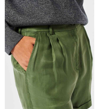 Superdry Green cupro shorts