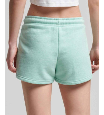 Superdry Shorts i kologisk bomuldsstrik med logo Vintage Logo green