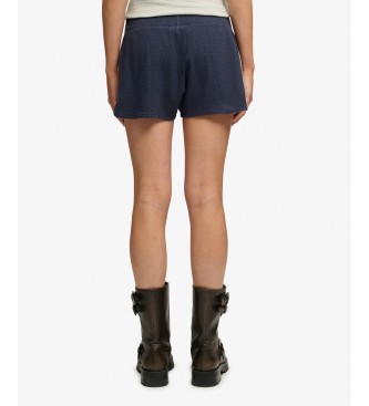 Superdry Kort v�ffla Retro marinbl�