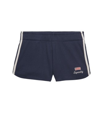 Superdry Kort v�ffla Retro marinbl�