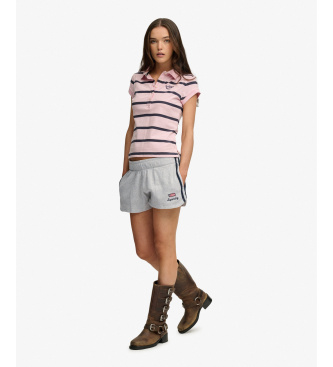 Superdry Short gaufr� Retro grey