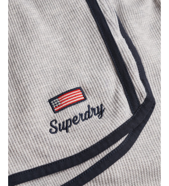 Superdry Short gaufr� Retro grey