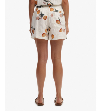 Superdry Shorts bomuld trykt strand beige