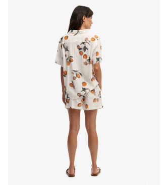 Superdry Shorts bomuld trykt strand beige