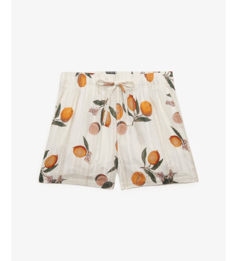 Superdry Shorts bomuld trykt strand beige