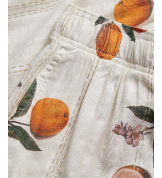 Superdry Shorts bomuld trykt strand beige