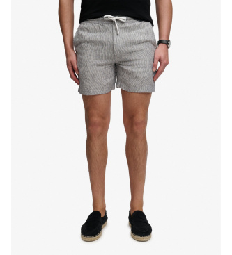 Superdry Shorts Merchant Lino gris claro