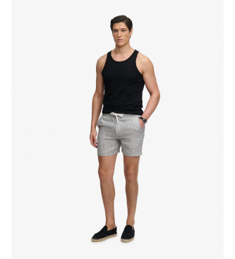 Superdry Shorts Merchant Lino gris claro