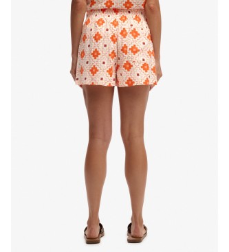 Superdry Strandshorts med tryck orange