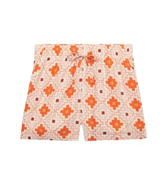 Superdry Strandshorts med tryck orange