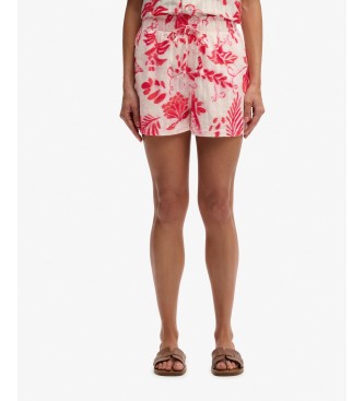 Superdry Strandshorts med tryck r�d